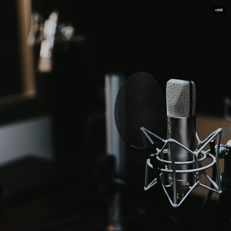 Streaming Microphone Studio USB in Silver